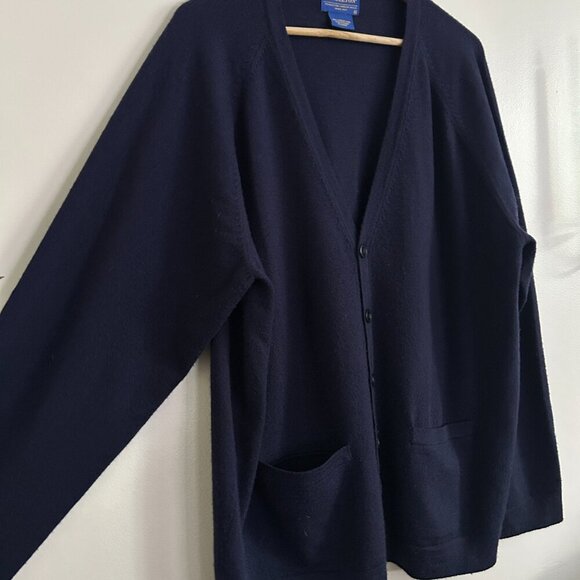 Pendleton 100% Merino Wool Men's Navy Blue Cardigan - Extra Large (XL) - Picture 5 of 6